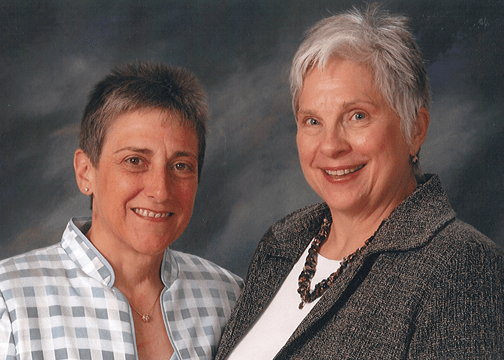 Joanne Pedersen (57) and Ann Meitzen (60) of Connecticut