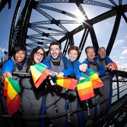 Sydney Harbour bridge disco climb
