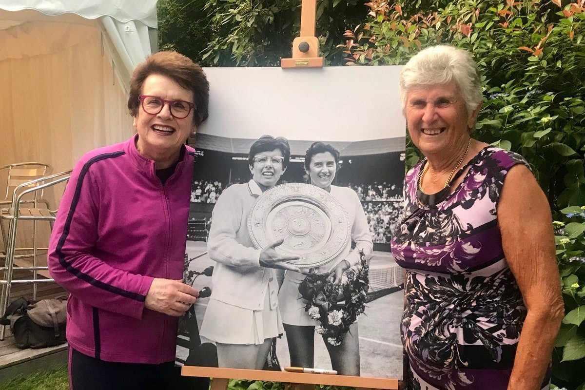 Billie Jean King and Judy Dalton