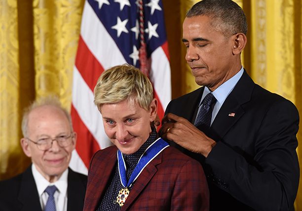Ellen DeGeneres Named Recipient Of The Presidential Medal Of Freedom
