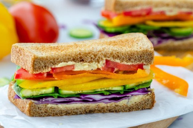 rainbow sandwich