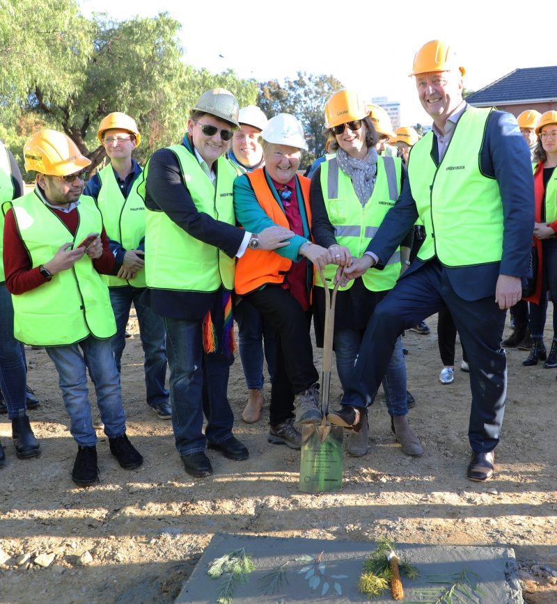 Native plants mark the Pride Centre’s cornerstone