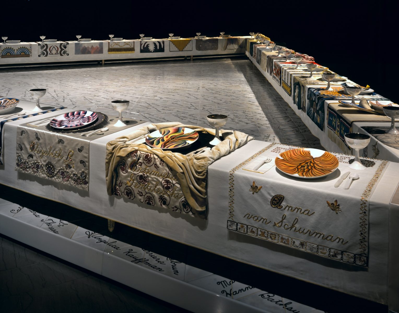 Judy Chicago's "Dinner Party" 