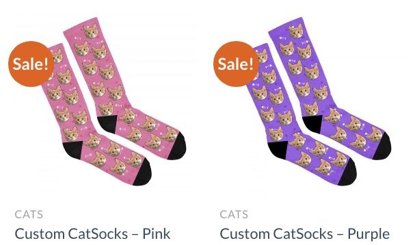 pink and purple pup socks 