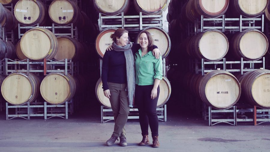 The woman behind Sparkke, Sparkke’s Winemaker, Sarah Lyons (r)