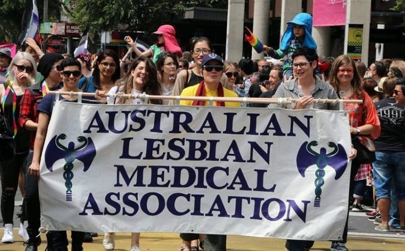 The Australian Lesbian Medical Association float