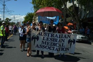 The Australian Lesbian Medical Association float