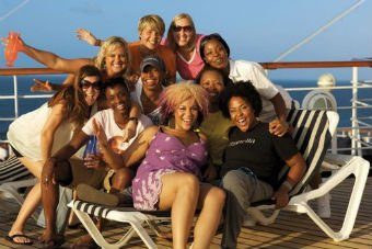 Group of women on an Olivia cruise