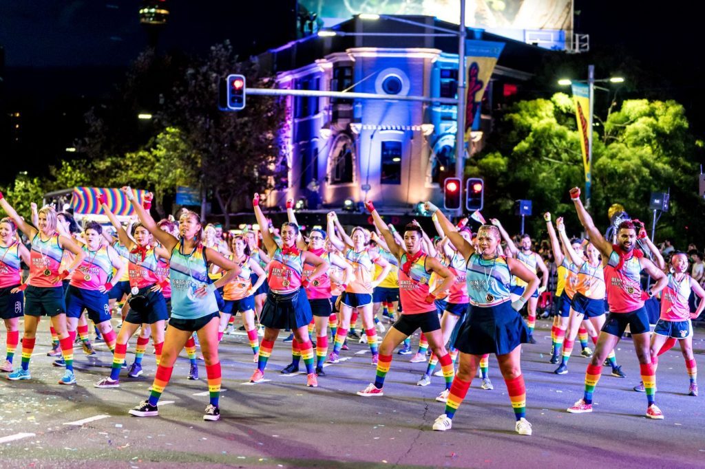 Mardi Gras Parade dancing float