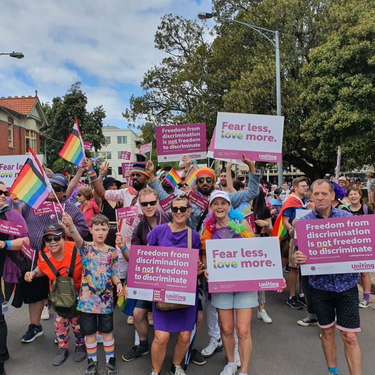 Uniting at Midsumma Pride March 1