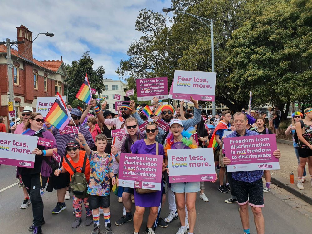 Uniting at Midsumma Pride March 