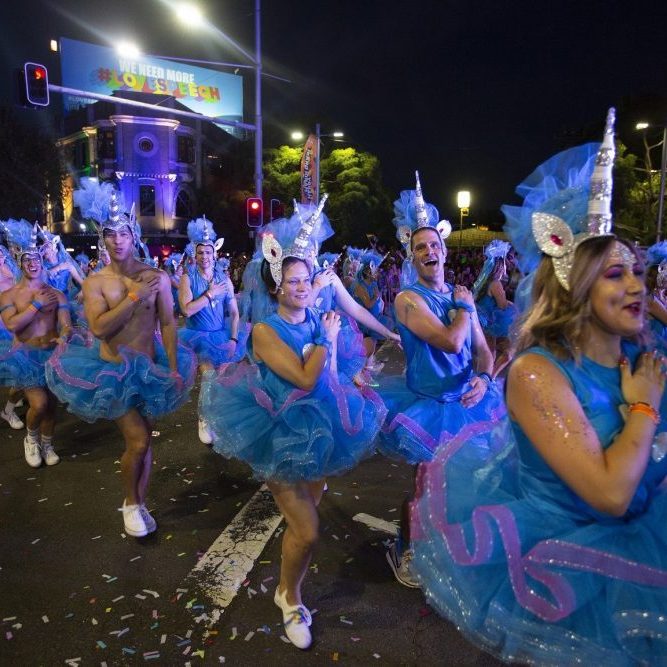 Float at Mardi Gras Parade