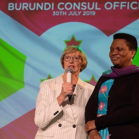 Margaret Court welcomed Denise Bucumi Nkurunziza