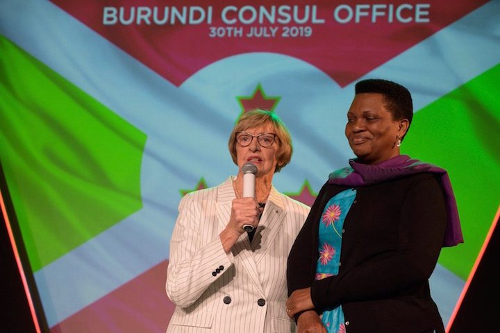 Margaret Court welcomed Denise Bucumi Nkurunziza