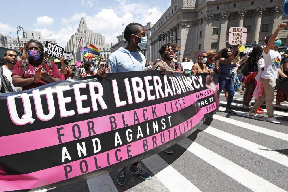 the Queer Liberation March for Black Lives and Against Police Brutality