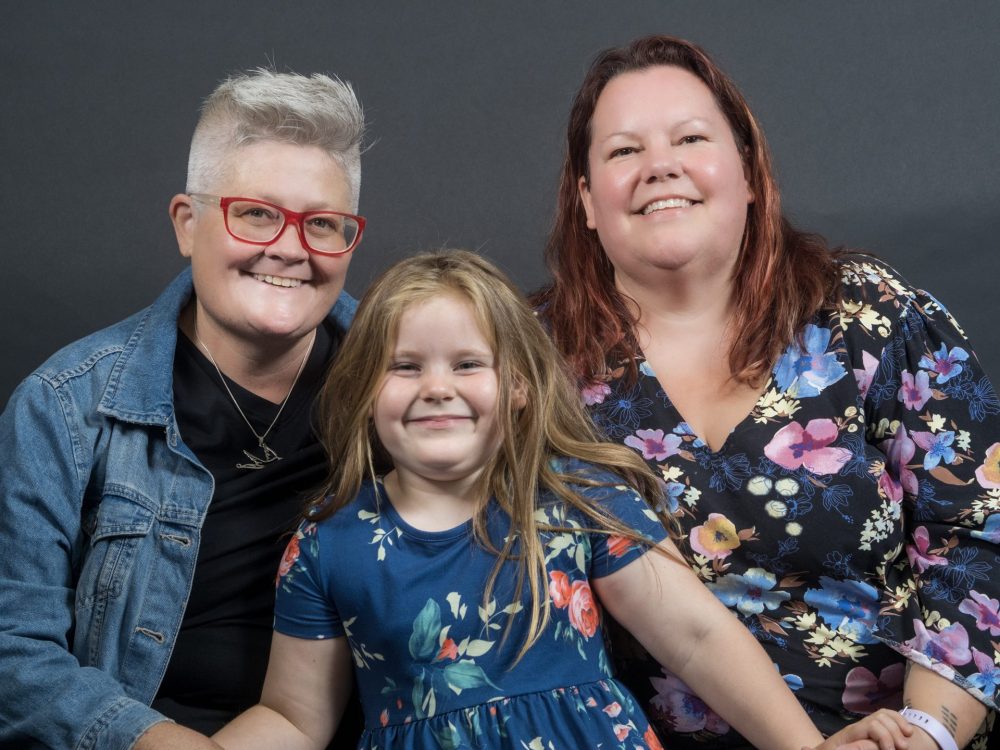 Katie Lambert (51), Krisandra Knight (48) & Tilly (5)