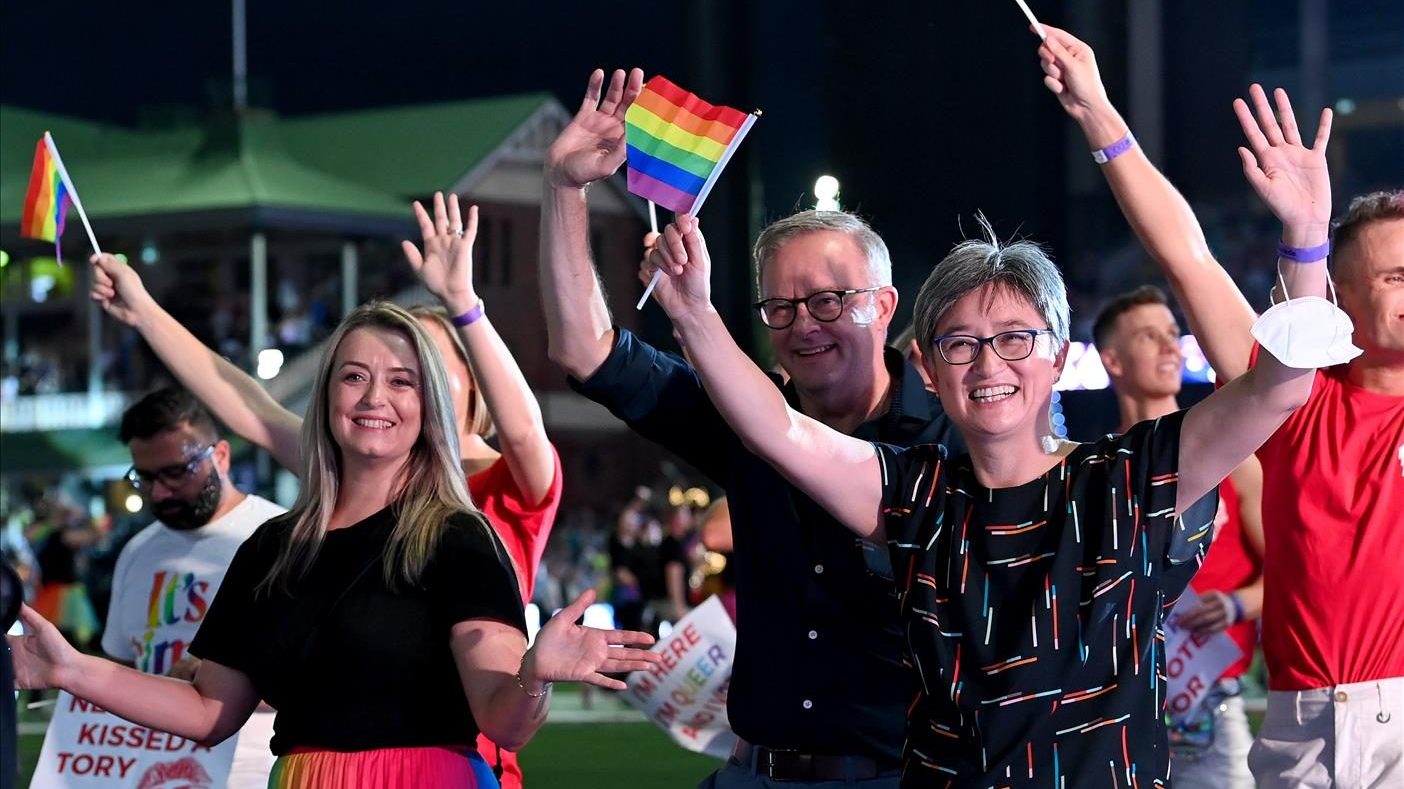 Penny Wong Anthony Albanese