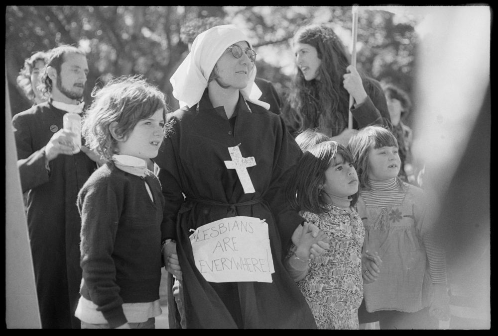 Lesbians are everywhere! 1978 Tribune negatives, gay liberation demonstrations, Sydney courtesy SEARCH Foundation