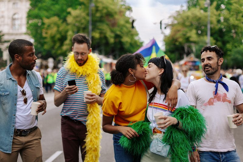 Group of LGBTQ friends in Vienna