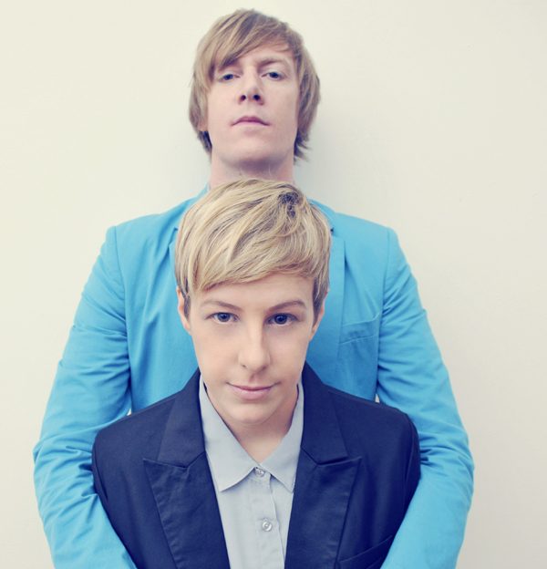 Damon Cox and Kate Cooper from An Horse band Damon Cox and Kate Cooper from An Horse band