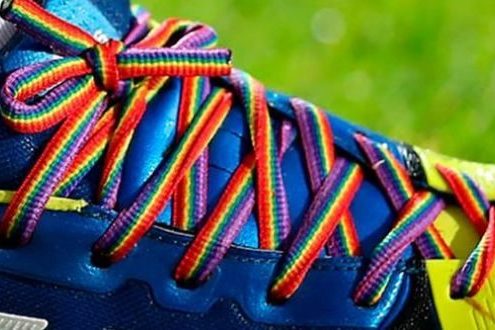 Sports Show with rainbow Laces