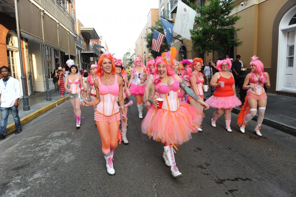 Women parading at Festigals