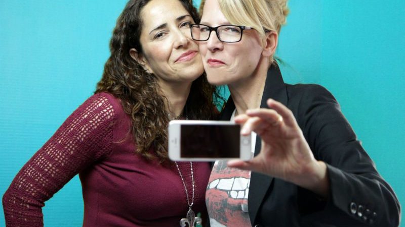 Lacie and Robin doing a selfie