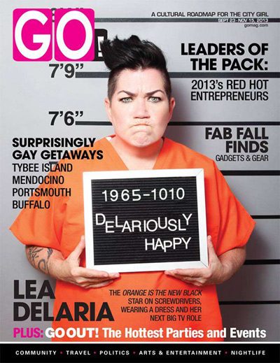 Lea Delaria on the cover of Go Magazine
