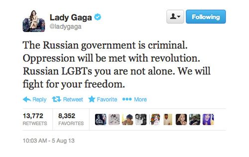 Lady Gaga Tweet 2