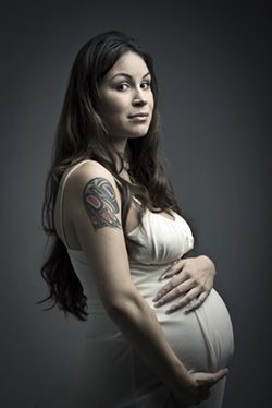 A Young Pregnant Woman 
