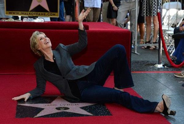 Jane Lynch on red carpet