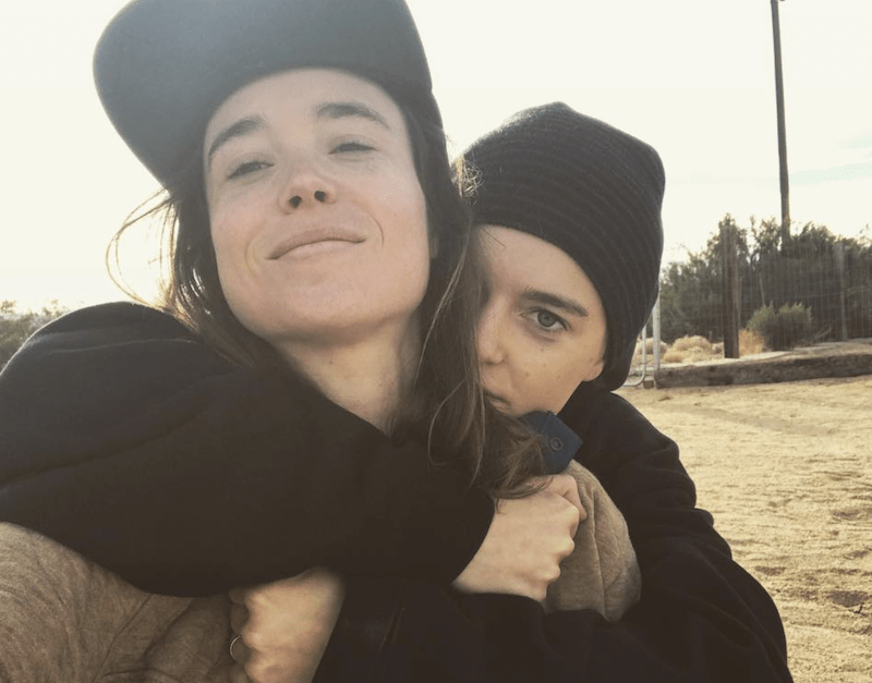 Emma Portner and Ellen page