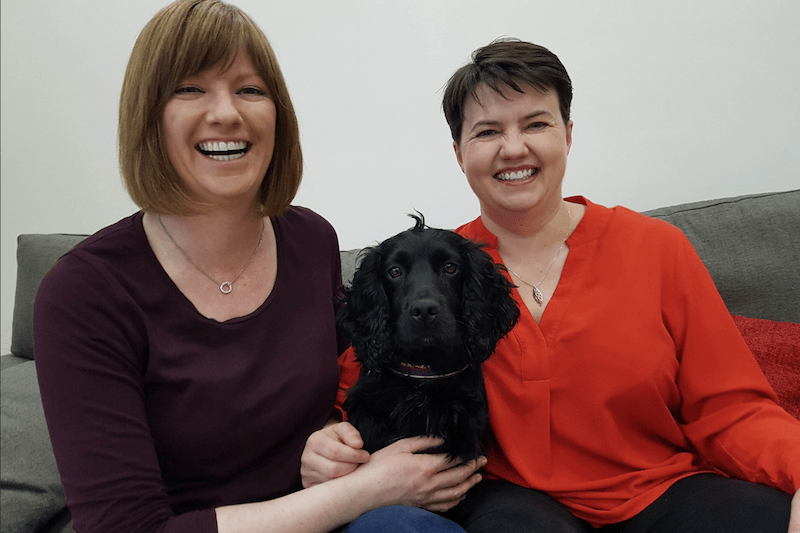 Scottish Conservative leader Ruth Davidson and her partner Jen Wilson