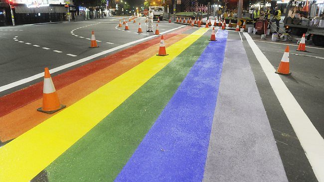 Clover Moore unveils rainbow crossings for Oxford Street