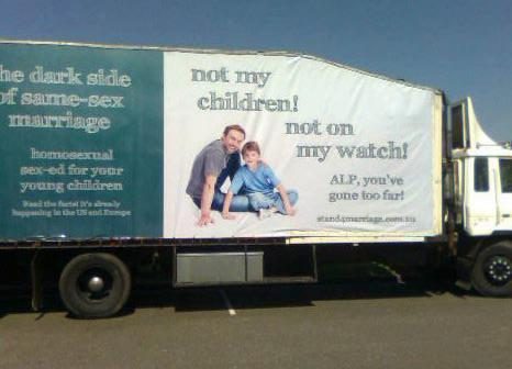 The anti marriage equality billboard The anti marriage equality billboard