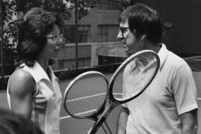 Billie Jean King and Bobby Riggs