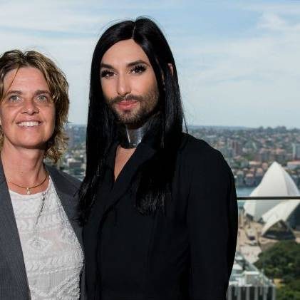 Silke Bader meets Conchita Wurst