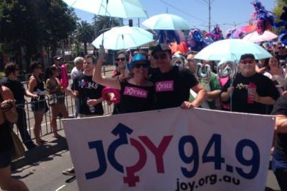 JOYFM Banner at Pride March