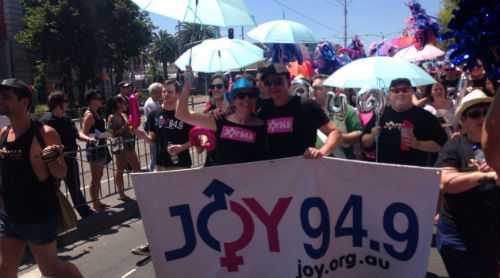 JOYFM Banner at Pride March