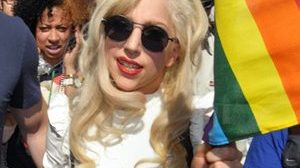 Lady Gaga at Pride March