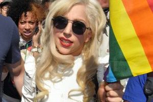 Lady Gaga at Pride March