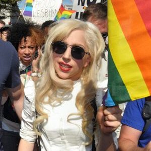 Lady Gaga at Pride March