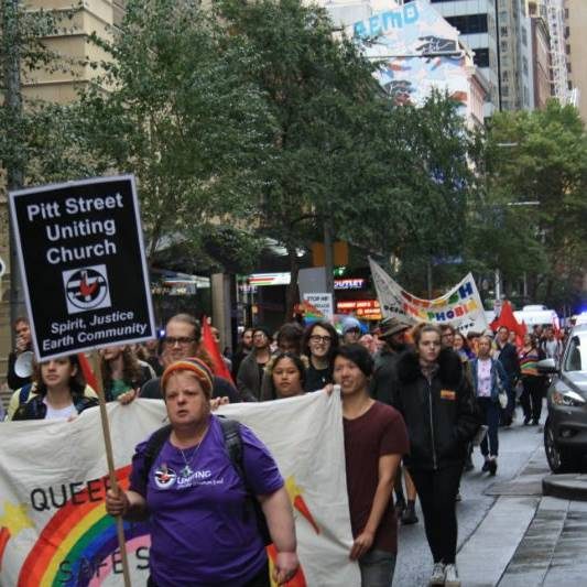 Protesters Rally At Australian Christian Lobby Conference