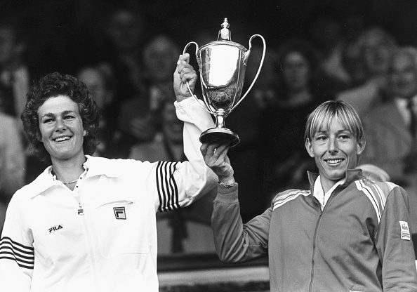 Getty Images/ Doubles dominance – partnering Pam Shriver in the doubles forged a winning combination to record 109 matches winning streak between 1983 and 85.