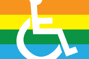 Rainbow Disability Sticker