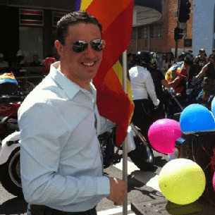 Robert Cavallucci supports Brisbane Pride Parade this Saturday