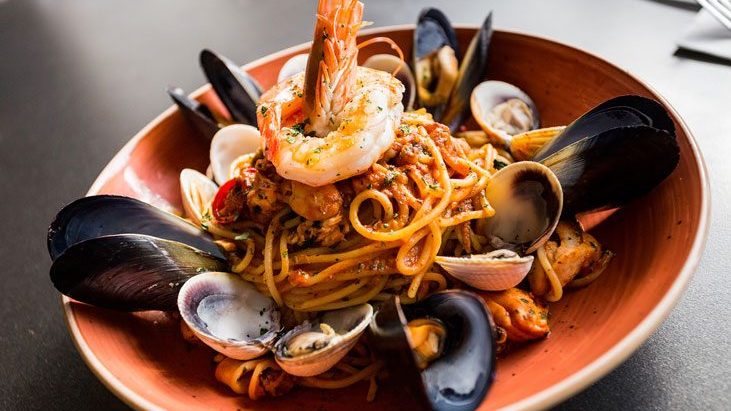 Seafood Pasta dish from Baia The Italian