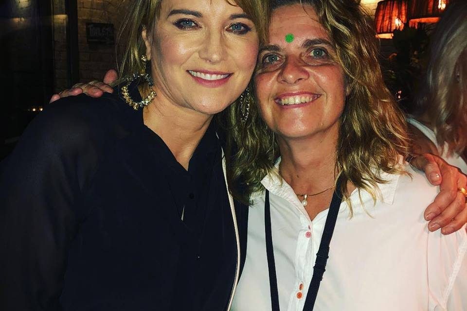 Silke Bader and Lucy Lawless