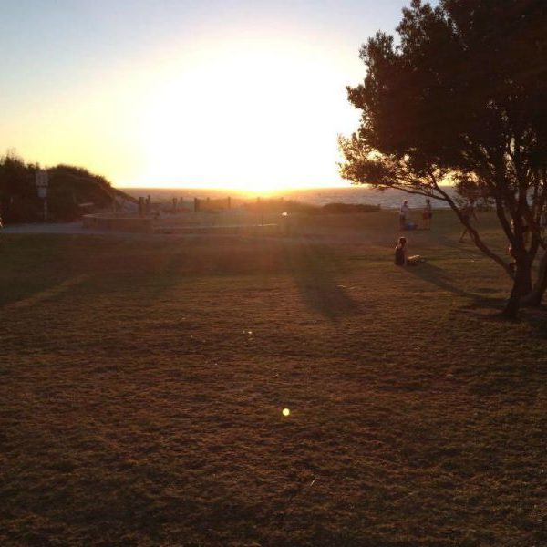 Sunset over country side