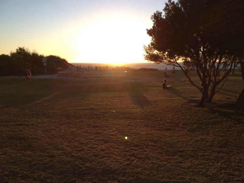 Sunset over country side